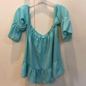 Off the shoulder flowy top
